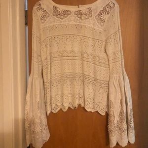 Free people bell sleeved top